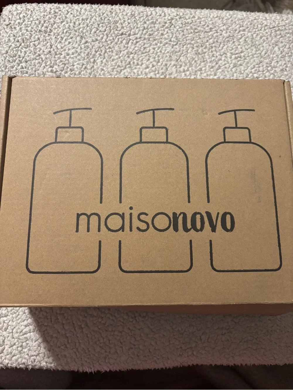 MaisoNovo 3 pack 16 oz Amber plastic Soap Dispenser Bottle’s With black pumps.
